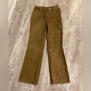 Suede pants